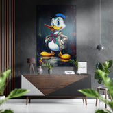 Donald Brushed Aluminum Dibond Wall Art.